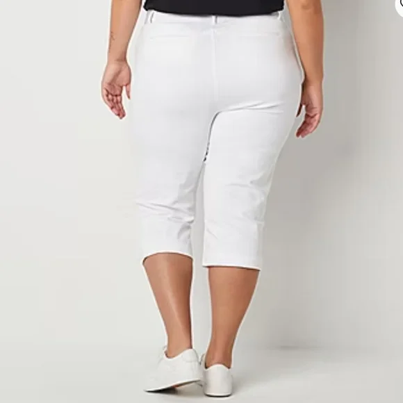 NWT Women's St. John's Bay Secretly Slender Capri Pants - Picture 6 of 7